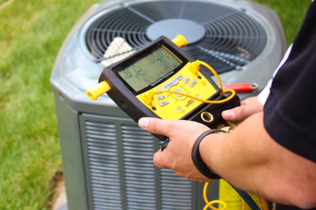 Hvac technician fixing system